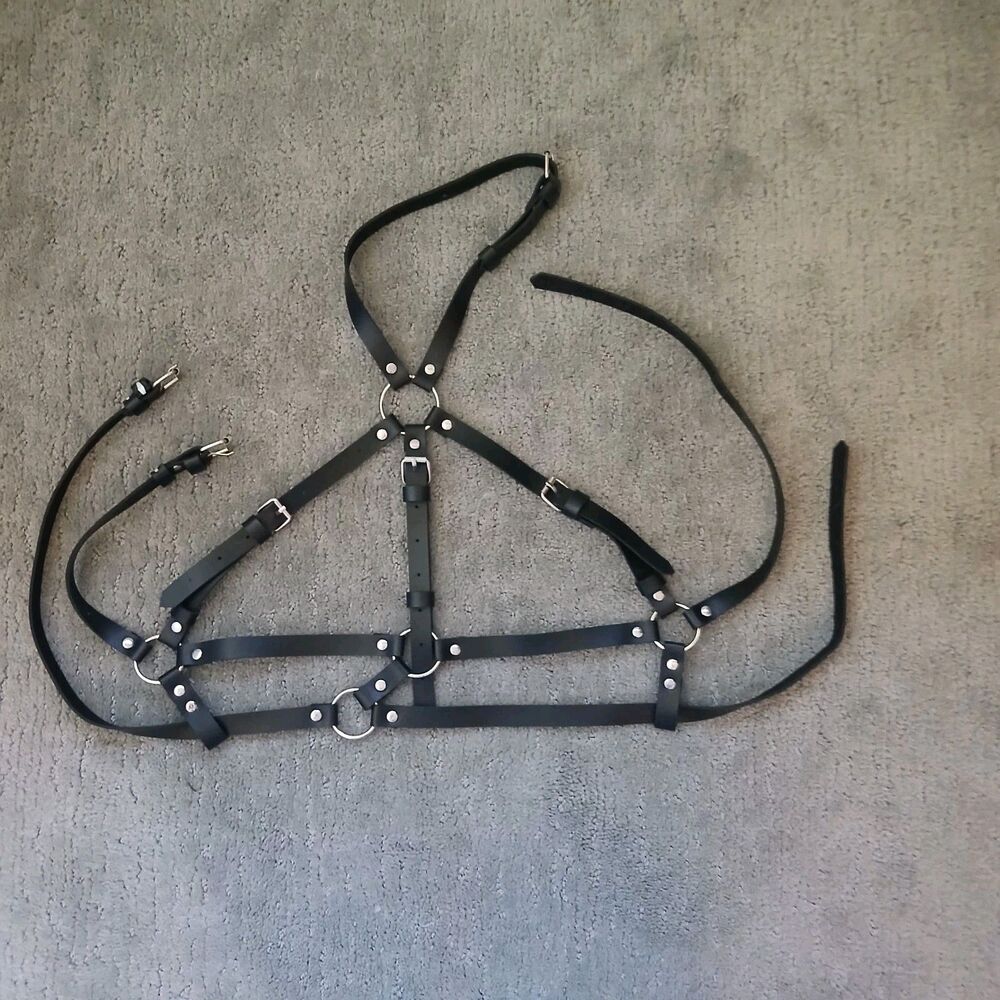 Hollow Out Harness Strappy Binding Body Bra Lingerie Crop Cage Belt Fetish Wear